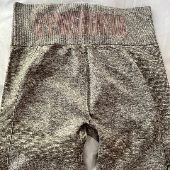 Brand New Gymshark Flex High Waisted Leggings - Khaki Marl/Taupe - Picture 4 of 5